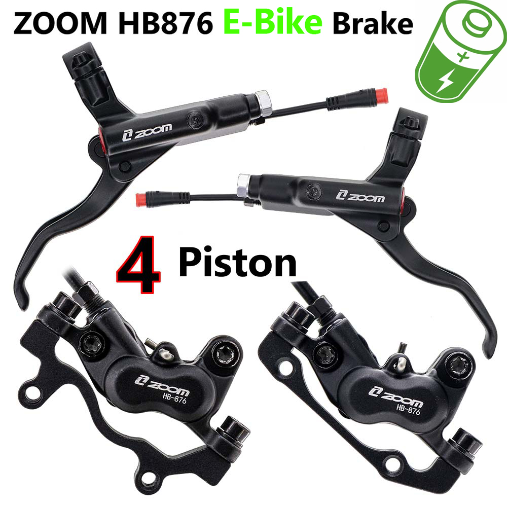 Zoom Hydraulic Brake 4 Piston E-Scooter - ZOOM HB-876E E-Bike 4-tłokowy hydrauliczny zestaw