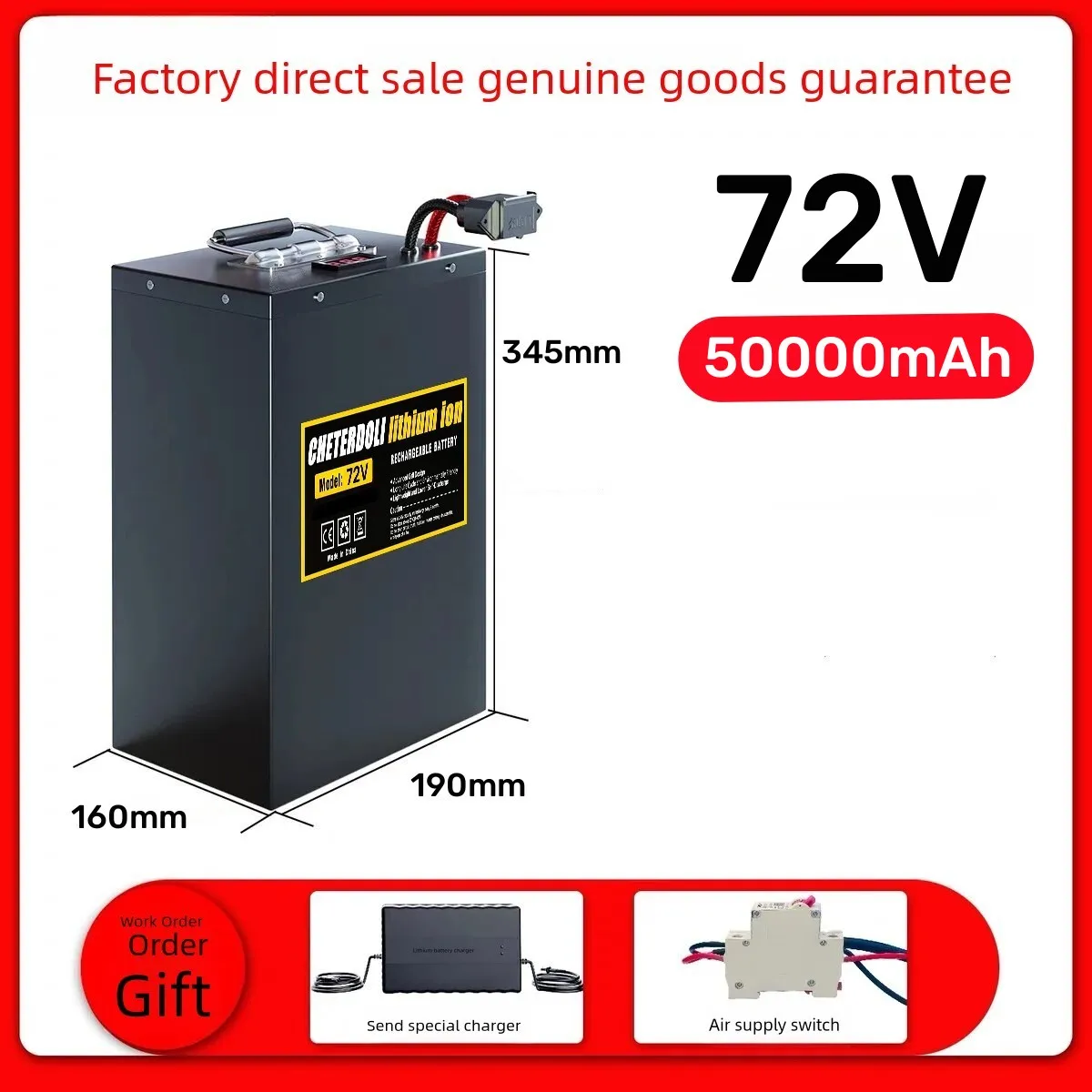 72V 30Ah Lifepo4 Battery Pack - Akumulator litowy Aleaivy 60V 72V do
