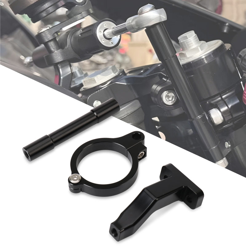 Steering Damper Stabilizer Kit Cnc - Akcesoria motocyklowe CNC regulowany zestaw montażowy