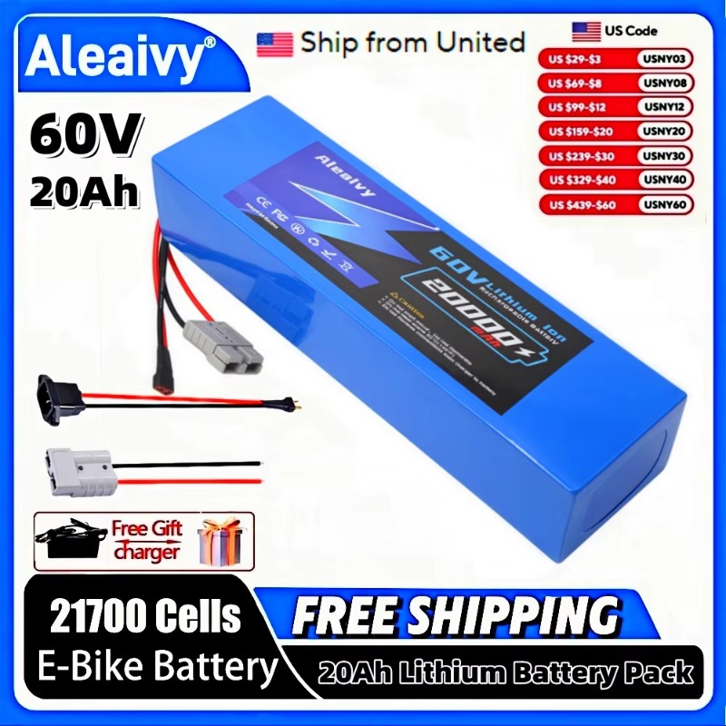 60V 30Ah 21700 Battery Pack - Aleaivy 60V 20Ah 30Ah 21700 Akumulator