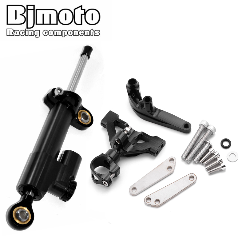 Steering Damper Stabilizer Kit Cnc - BJMOTO motocyklowy amortyzator układu kierowniczego zestaw