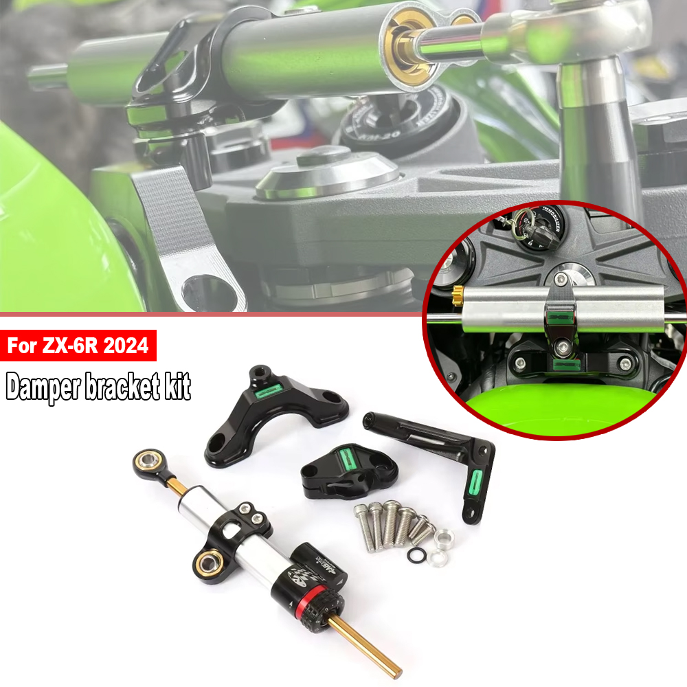 Do Kawasaki Ninja ZX 6R ZX-6R  – Steering Damper Stabilizer Kit Cnc recenzja i cena