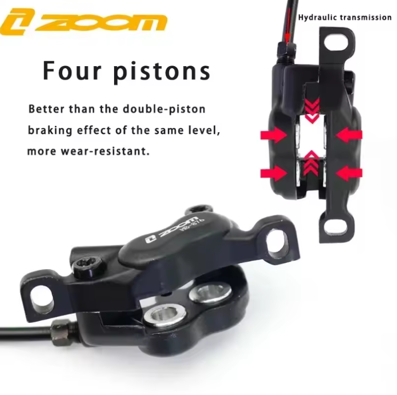 ZOOM HB-876E E-Bike 4-tłokowy  – Zoom Hydraulic Brake 4 Piston E-Scooter recenzja i cena