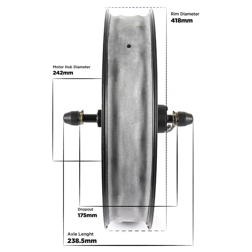 Wysokiej Mocy 20-calowy Bezszc – 60V 5000W Brushless Hub Motor recenzja i cena