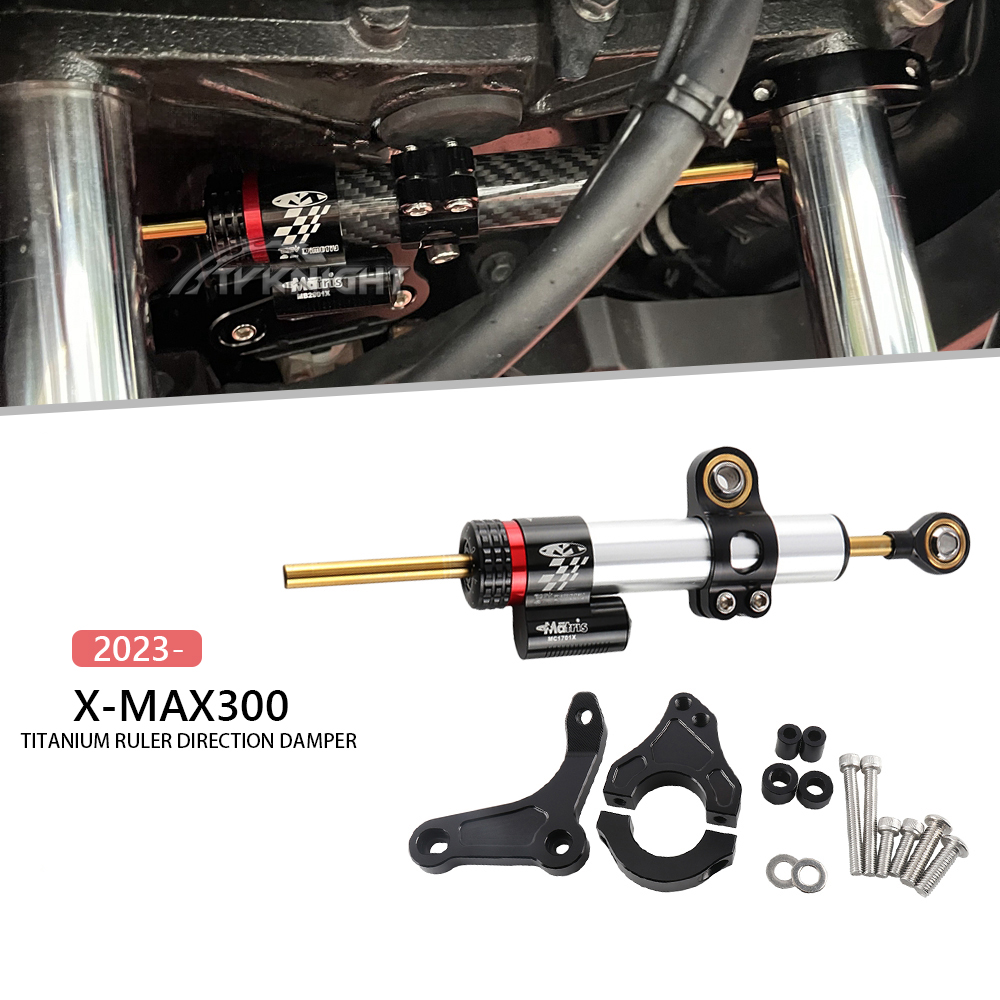 Dla Yamaha XMAX 300 X-MAX 300  – Steering Damper Stabilizer Kit Cnc recenzja i cena
