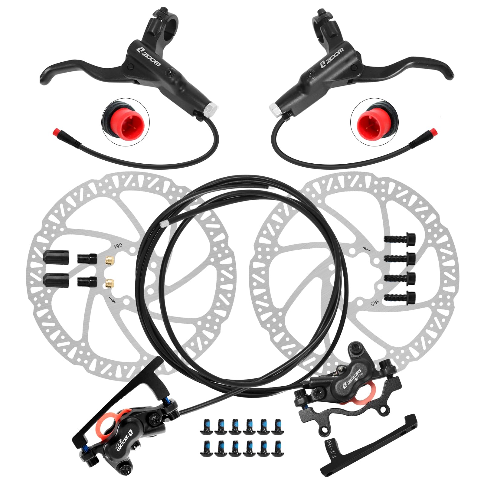 ZOOM HB876E Hydrauliczny Zesta – Zoom Hydraulic Brake 4 Piston E-Scooter recenzja i cena